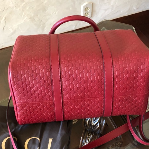 NWT Gucci embossed leather Boston handbag - Picture 4 of 7